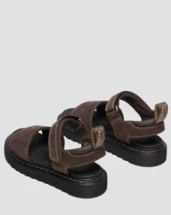 Sandalias Marlowe Flower de Nubuck para junior in Marrón Oscuro