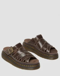 Sandalias Maxxy Slide de piel AR Rogue in Marrón