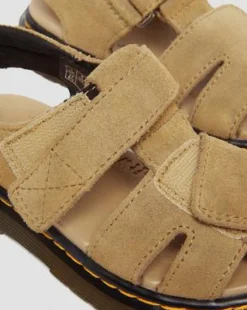 Sandalias Moby II de ante Bronx cámel para niños in Ambrato