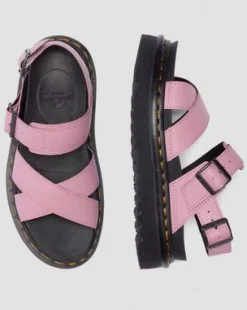 Sandalias Voss li de piel Athena in Rosa Empolvado