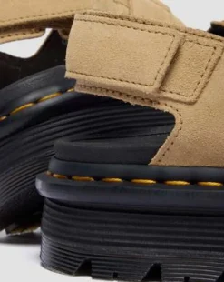 Sandalias Zebzag de ante in Ambrato
