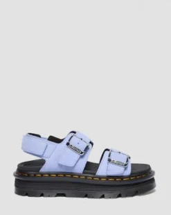 Sandalias Zebzag de ante in Azul Aciano