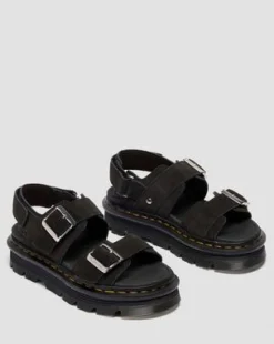Sandalias Zebzag de ante in Negro