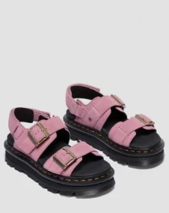 Sandalias Zebzag de ante in Rosa Empolvado