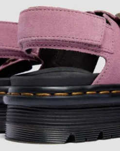 Sandalias Zebzag de ante in Rosa Empolvado