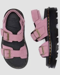 Sandalias Zebzag de ante in Rosa Empolvado