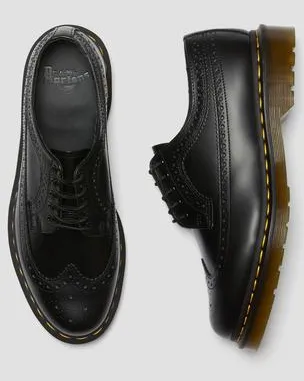 Zapatos Blucher 3989 de piel Smooth calada in Negro