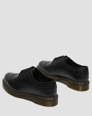 Zapatos Blucher 3989 de piel Smooth calada in Negro