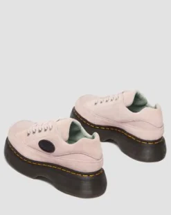 Zapatos Buzz de piel con 5 ojales in Rosa Polvo