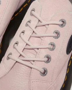 Zapatos Buzz de piel con 5 ojales in Rosa Polvo