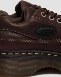Zapatos Buzz de piel Grizzly con 5 ojales in Marrón Oscuro