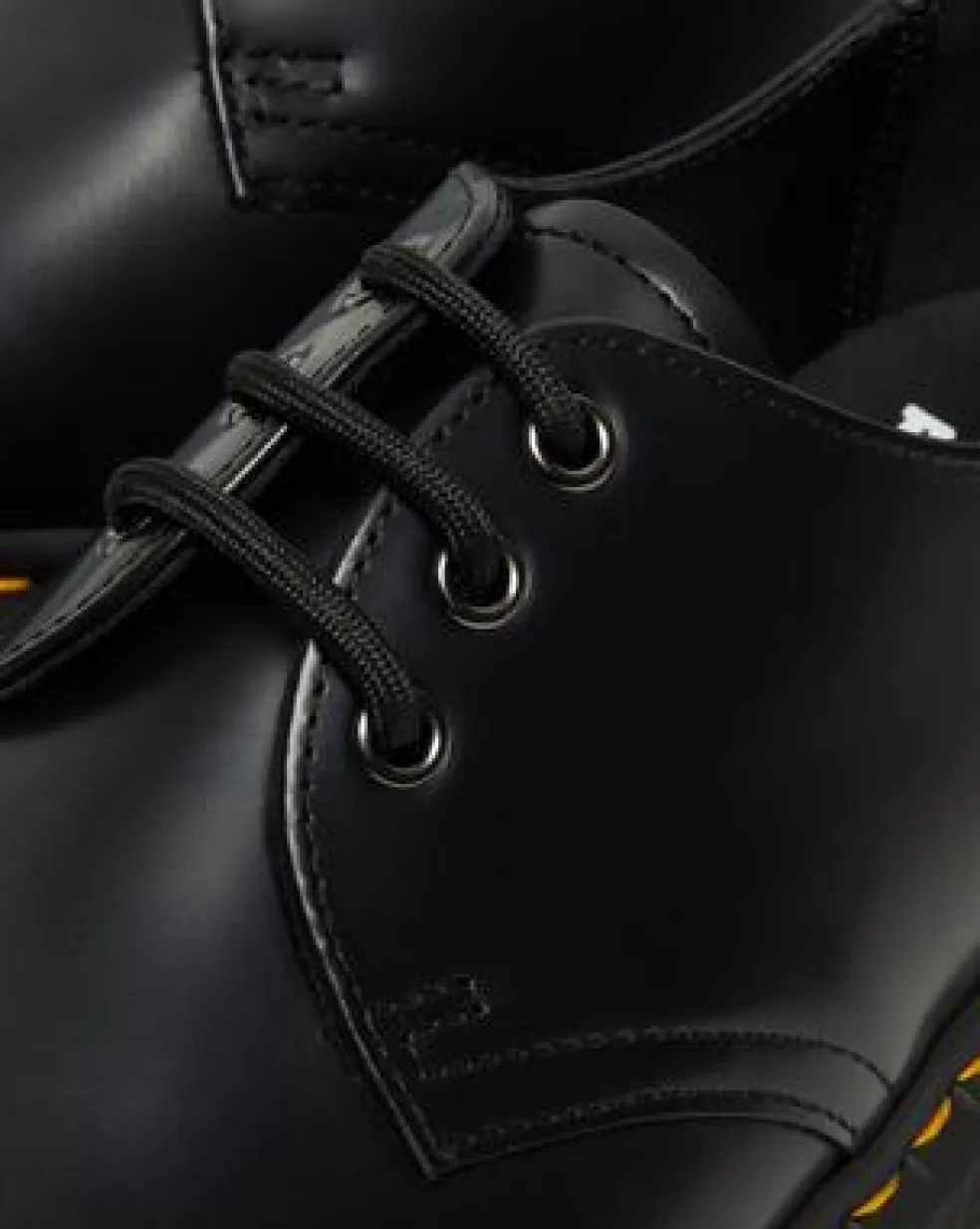 Zapatos con plataforma 1461 Quad de piel Smooth in Negro