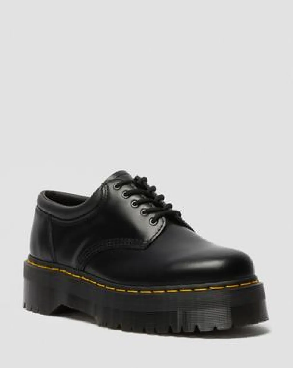 Zapatos con plataforma 8053 Quad de piel Smooth in Negro