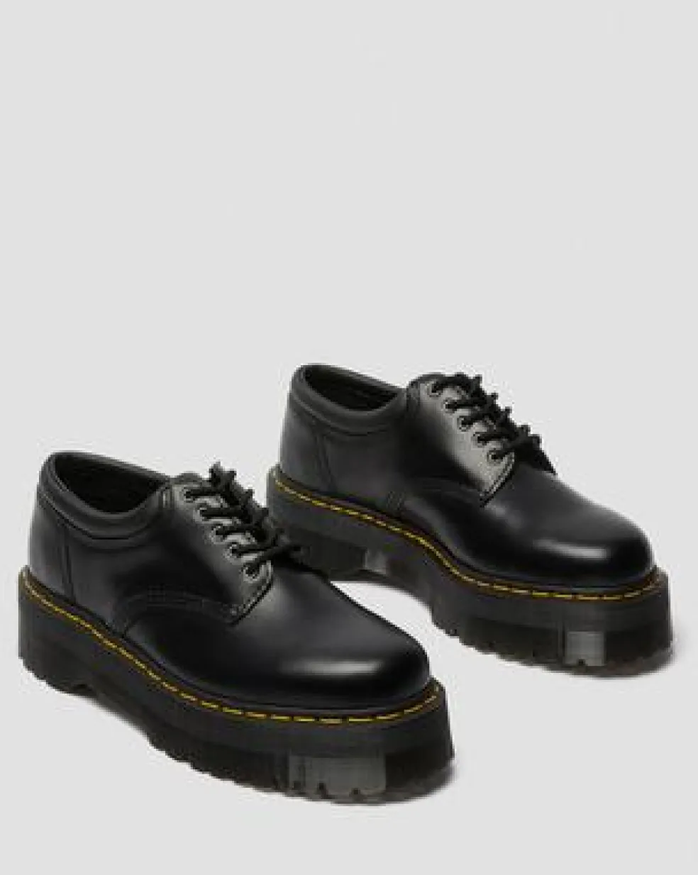 Zapatos con plataforma 8053 Quad de piel Smooth in Negro