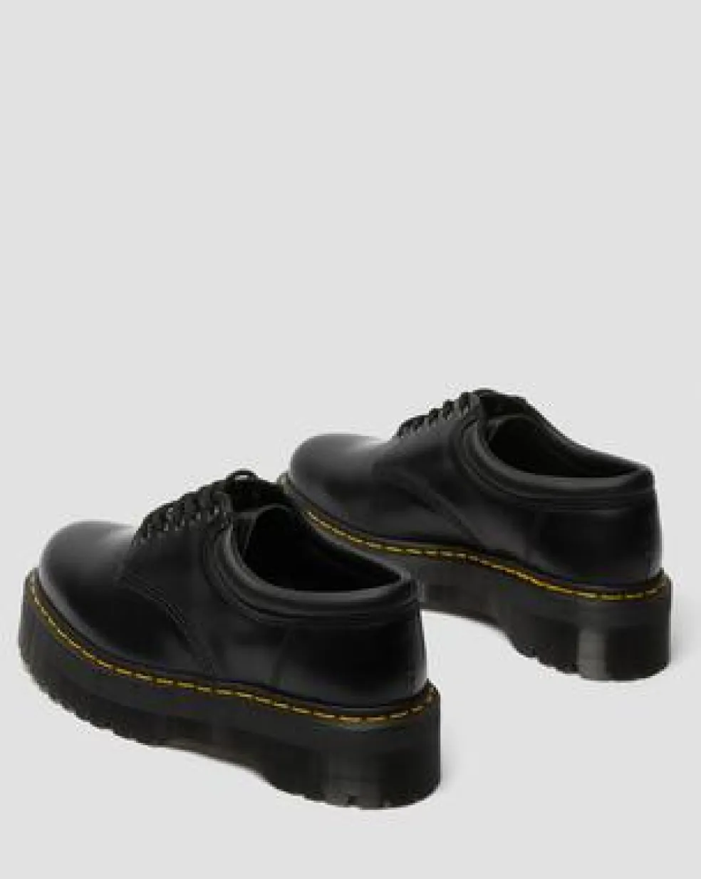 Zapatos con plataforma 8053 Quad de piel Smooth in Negro