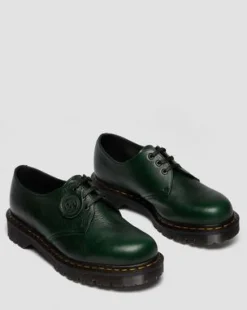 Zapatos 1461 de piel Buckingham in Verde Dm's