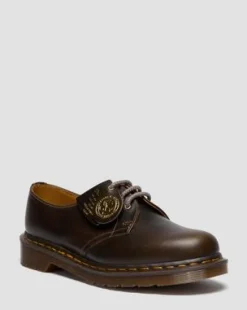 Zapatos 1461 de piel Classic Calf in Gris Sepia
