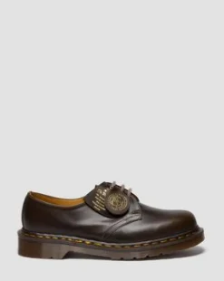 Zapatos 1461 de piel Classic Calf in Gris Sepia