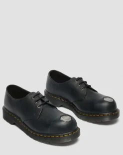 Zapatos 1461 de piel con puntera de acero in Negro