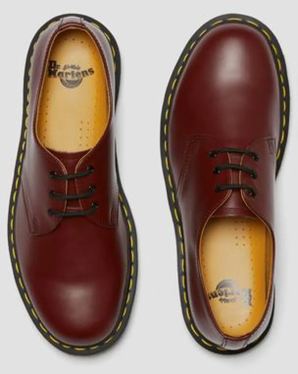Zapatos 1461 de piel Smooth in Rojo Cereza