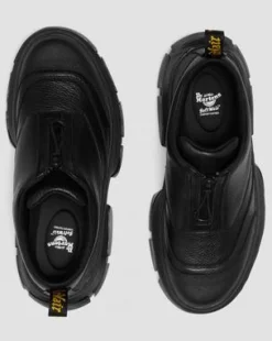 Zapatos DMXL Zip de piel in Negro