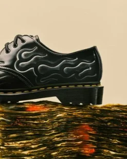 Zapatos 1461 Inferno de piel in Plateado