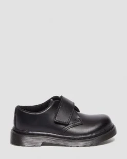 Zapatos Kamron para niños de piel con tiras in Negro