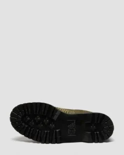 Zapatos Lowell Moc Toe de piel Hair-On in Verde Oliva Verde