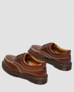 Zapatos Lowell Moc Toe de piel in Caramelo