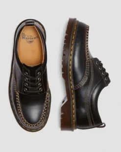 Zapatos Lowell Moc Toe de piel in Negro