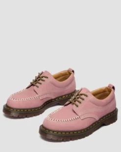 Zapatos Lowell Moc Toe de piel Nubuck in Rosa Empolvado