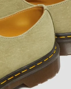 Zapatos 1461 Made in England en piel Nobuk in Verde