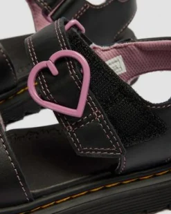 Zapatos Marlowe Ii Glitter de piel con tiras para junior in Negro