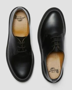 Zapatos 1461 Narrow Plain Welt de piel Smooth in Negro