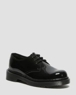 Zapatos 1461 para joven en charol in Negro
