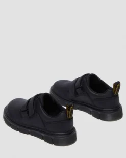 Zapatos Raffe de piel con tira para junior in Negro