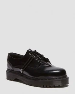 Zapatos Zeffir Bex de piel con 5 ojales in Negro