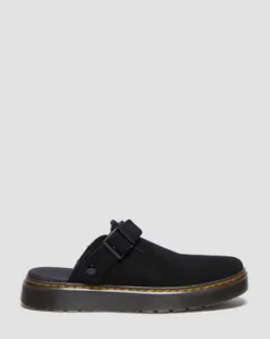 Zuecos Carlson de ante in Negro
