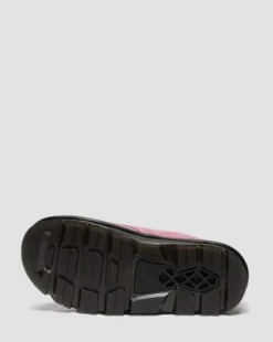 Zuecos con plataforma Zebzag Anywair de ante in Rosa Empolvado