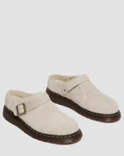 Zuecos Isham de ante con forro sintético in Vintage Taupe