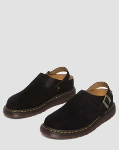 Zuecos Isham de ante Desert Oasis in Negro