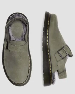 Zuecos Jorge II con forro sintético in Nickel Grey