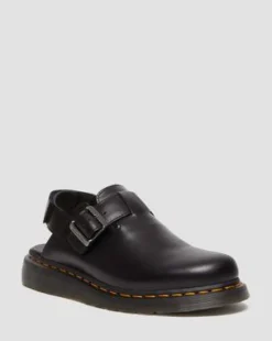 Zuecos Jorge II de piel Brando in Negro