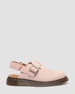 Zuecos Jorge Ii de piel Nubuck&nbsp; in Rosa Polvo