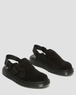 Zuecos Jorge Made in England de ante&nbsp; in Negro