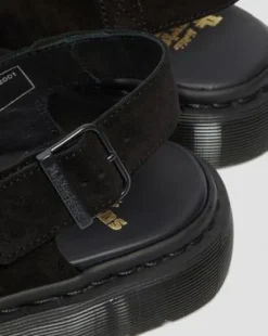 Zuecos Jorge Made in England de ante&nbsp; in Negro